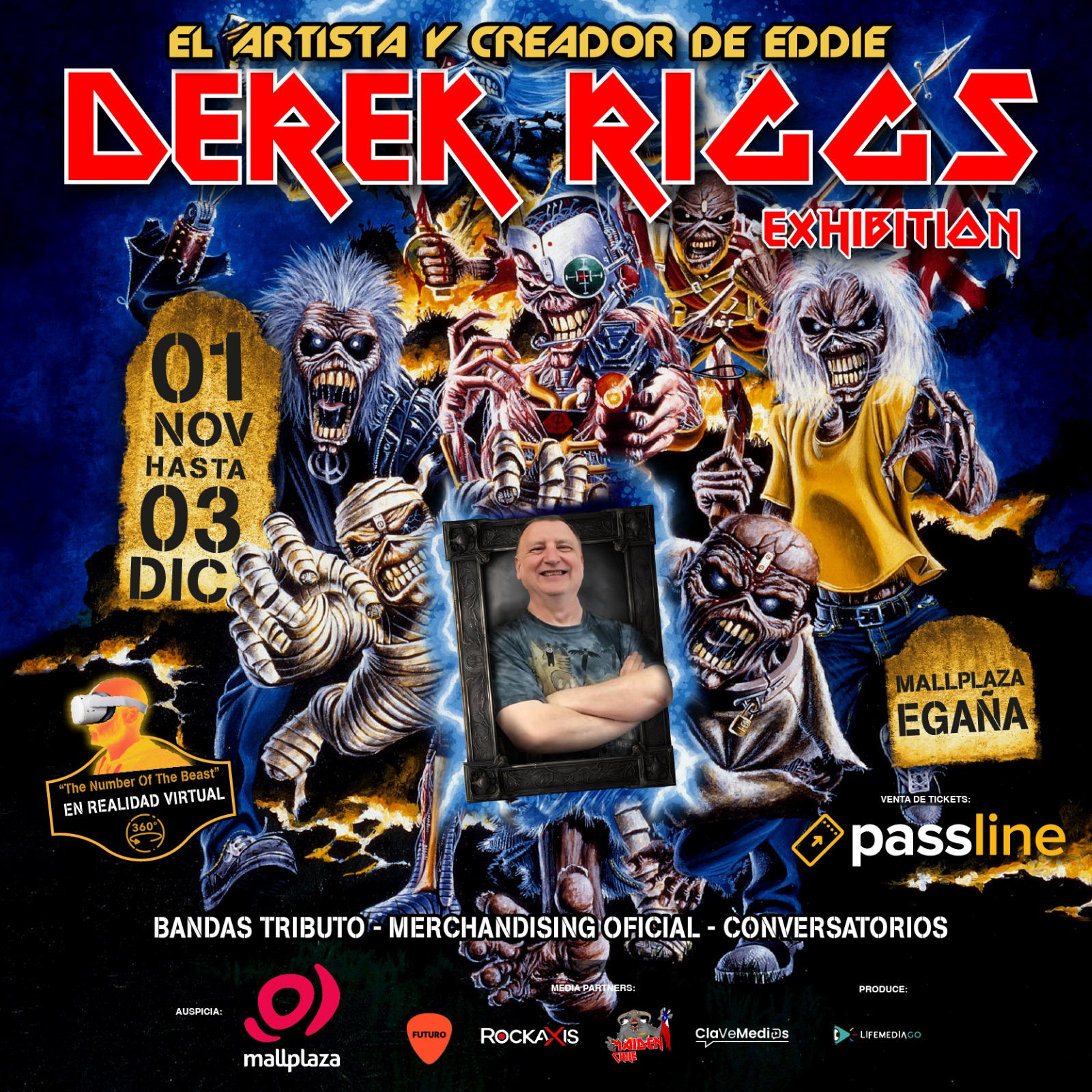 Exposición de Derek Riggs llega a Chile: el padre de Eddie, la figura icónica de la banda Iron Maiden